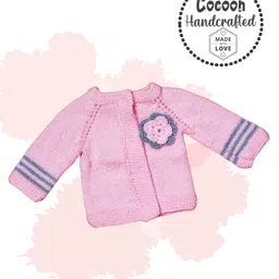 COCOON ORGANICS Full Sleeves Flower Knit Detailing Sweater - Light Pink-picture-25