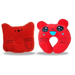 Chinmay Kids Cotton Toons & Characters Baby Pillow Pack of 2  Orange, New Red-picture-30