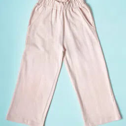Be Awara Cotton Knit Solid Culottes Pant - Pink-picture-32