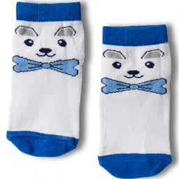 Cute Walk by Babyhug Knit Anti Bacterial Ankle Length Socks With Animal Design Pack of 3 - Multicolor image 2