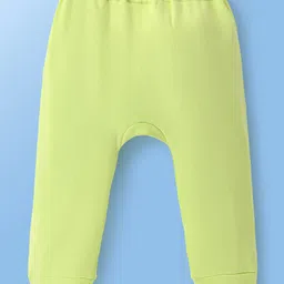 Babyoye Disney Interlock Full Length Diaper Leggings With 101 Dalmatians Graphic Pack of 2 - White & Light Green image 3