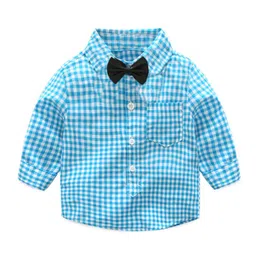 JC SPARKLE Boys Checked Long Sleeves Shirt With Trouser & Suspenders image 5