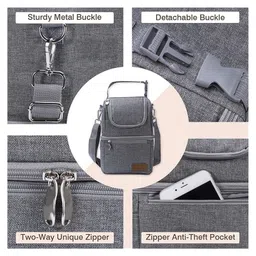 Momcozy Milk Bags Multi-Function Breastmilk Cooler Bag Grey image 4