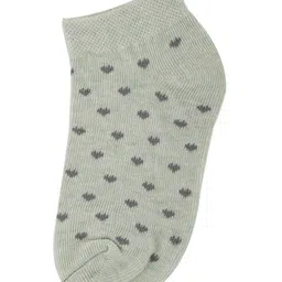 DOLLAR Pack Of 3 Heart Printed Cotton Socks - Multi Colour image 5