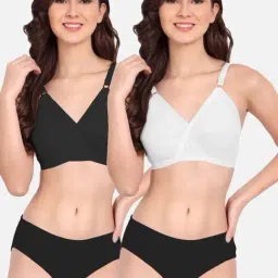fims FIMS: Fashion is my Style Black & White Cotton Lingerie Set - Pack Of 2-picture-29