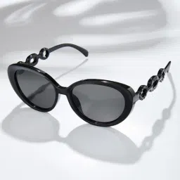 Joker & WItch Black UV Protection Cat Eye Sunglasses for Women image 2