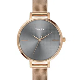Timex Women Brass Embellished Dial & Stainless Steel Straps Analogue Watch TWEL155SMU05-picture-22