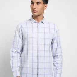 Peregrine by Pantaloons Men Tartan Checks Checked Casual Shirt image 3
