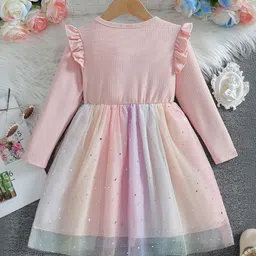 INCLUD Girls Star Print Fit & Flare Dress image 5