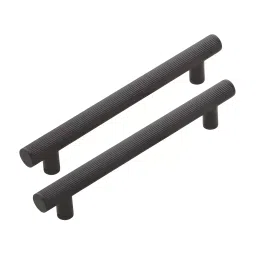 Altitude Main Door Pull Handle Lavish Series Size 900 mm in Metal Body Black Finish for Residential & Commercial Space (Set of 2) image 1