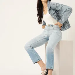 Mast & Harbour Straight Fit Heavy Fade Pure Cotton Ombre Jeans-picture-30