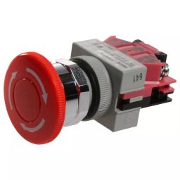 IDEC SWITCH, EMERGENCY STOP, SPST-NC, 600VAC, AVW401-R..-picture-8