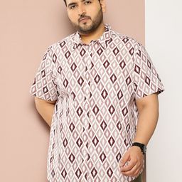 Sztori Men Plus Size Classic Printed Pure Cotton Casual Shirt-picture-43