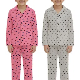 Fasha Kids Pack of 2 Printed Shirt with Pyjamas-picture-46