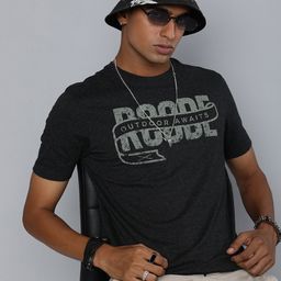 r.code by the roadster life co. R Code by The Roadster Life Co Men Typography Printed T-shirt-picture-22