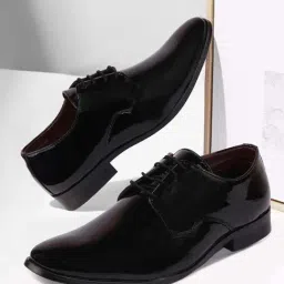 Fausto Men's Black Derby Shoes-picture-14