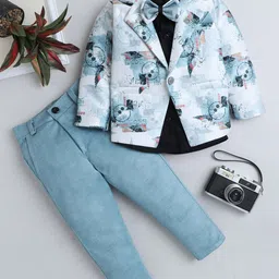 FOURFOLDS Boys Printed Coat with Trousers-image-85