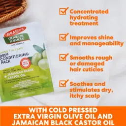 Palmer's Olive Oil Formula with Vitamin E Shine Therapy Deep Conditioning Pack - 60 gm image 3