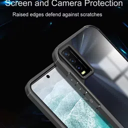 Karwan Solid Vivo Y20 Shockproof Bumper Back Case image 3