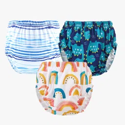 Chinmay Kids Baby Panty Boys and Girls Reusable Washable Printed Panty Pack of 3-image-52