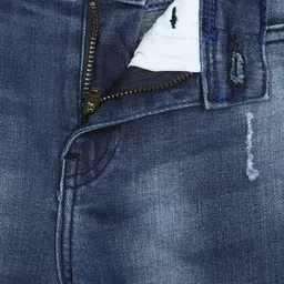 Allen Solly Junior Boys Slim Fit Mildly Distressed Heavy Fade Jeans image 3