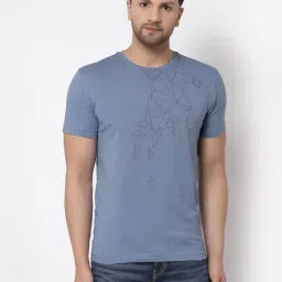 Red Tape Blue Cotton Regular Fit Printed T-Shirt-picture-34