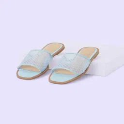 Forever Glam by Pantaloons Women's Blue Casual Sandals-image-32