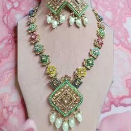 BlingNation Women Multi Jewellery Set-image-11