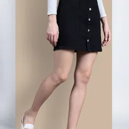 Chemistry A-Line Mini Slit Skirts-image-75