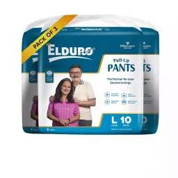 ELDURO Premium Unisex Adult Pant Diapers with Aloe Vera L Size, (Pack of 30 Pcs)-picture-33