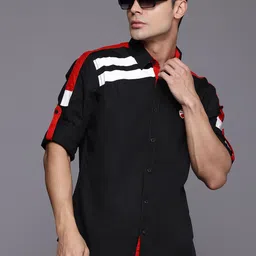 Ducati Striped Regular Fit Pure Cotton Shirt-image-66