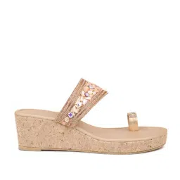 Inc.5 Women's Rose Gold Toe Ring Wedges-picture-34