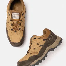 Woodland Men Round-Toe Everyday Leather Sneakers-picture-1