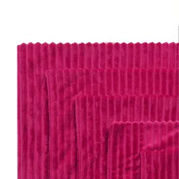 RD TREND Magenta Set of 5 Striped Square Cushion Covers image 2