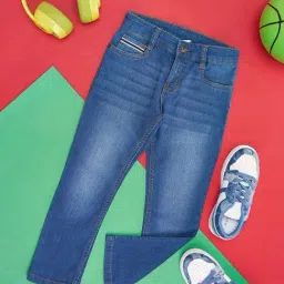 Pantaloons Junior Kids Blue Regular Fit Jeans-image-96
