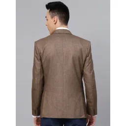 ManQ Brown Slim Fit Notch Lapel Blazer image 2