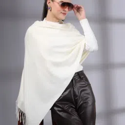 Mafadeny Cream Regular Fit Stole image 5