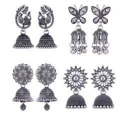 Sangria Alloy Silver-Plated Earrings-picture-46