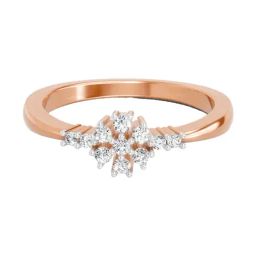 Sparkles Lab Grown Diamond 14k (585) Rose Gold Ring for Women-picture-35
