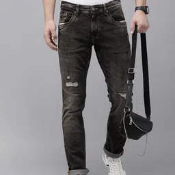 SPYKAR Men Mid-Rise Rovers Mildly Distressed Light Fade Stretchable Jeans-picture-20