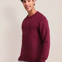 U.S. Polo Assn. Men Printed Long Sleeves Round Neck Pullover Sweaters image 3