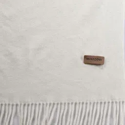 Mafadeny Cream Regular Fit Stole image 2