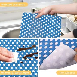 Aura Blue Set of 1 Water Resistant Shelf Liner Organisers image 2