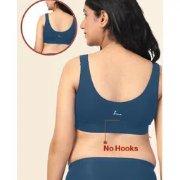 Zelena Modal Non-Wired Maternity Padded Nursing Bra - Teal image 4