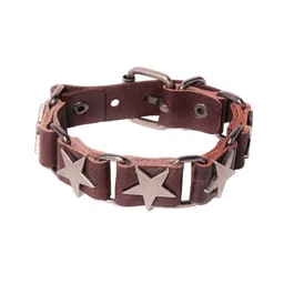 Mali Fionna Men Leather Wraparound Tang Bracelet image 5