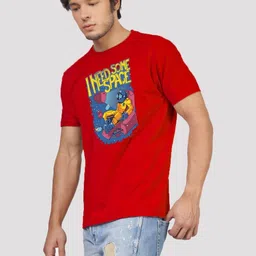 Greylongg Men Regular Fit Graphic Printed Cotton T-shirt image 3