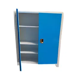 Rimsha Storage Cabinet with Double Door & Central Lock 1000x450x1800 mm Free Standing Mild Steel for Industrial Use-picture-25