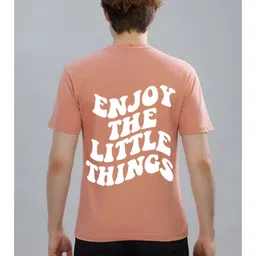 FALTU.CO Men Typography Printed Round Neck Pure Cotton Oversized T-shirt image 1