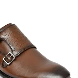 NICO NERINI Men Leather Formal Monk Shoes image 2