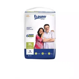 ELDURO Regular Unisex Adult Tape Diapers with Aloe Vera XL Size, (Pack of 10 Pcs)-picture-20